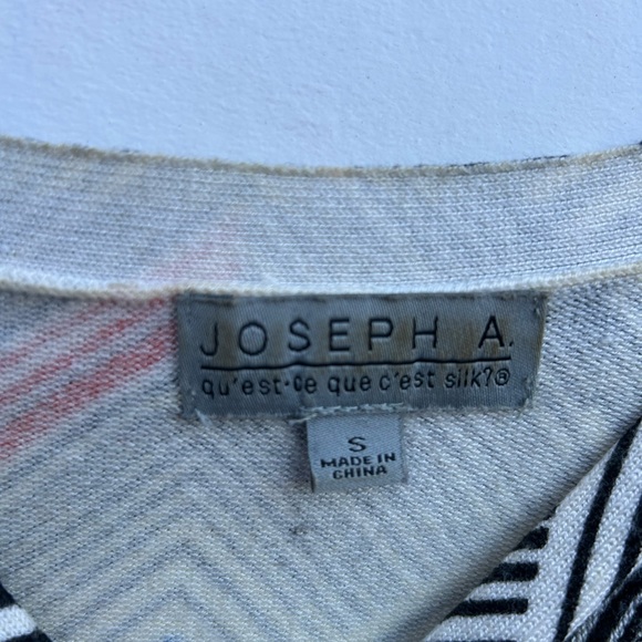 Joseph Multicolor Chevron Short Sleeve Top - Picture 2 of 3